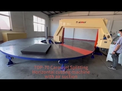 Tavolo rotante di taglio orizzontale CNC macchina di taglio di schiuma Slitter controllo digitale