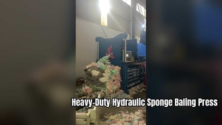 Pressa per balle idrauliche industriali per spugne: corpo in acciaio, parti premium, scarico continuo e automazione personalizzata