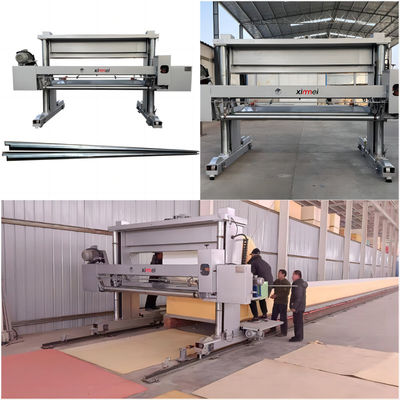 2150mm PE CNC Machine di taglio di schiuma Traccia 60 metri Long spuma granteria orizzontale che si muove su rotaia ferroviaria Alta efficienza