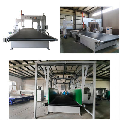 Automobile Verticale 7KW Industrial Spuma Cutting Machine Stand Up Melamine Foam Cubic Rectangular Cutting Machine