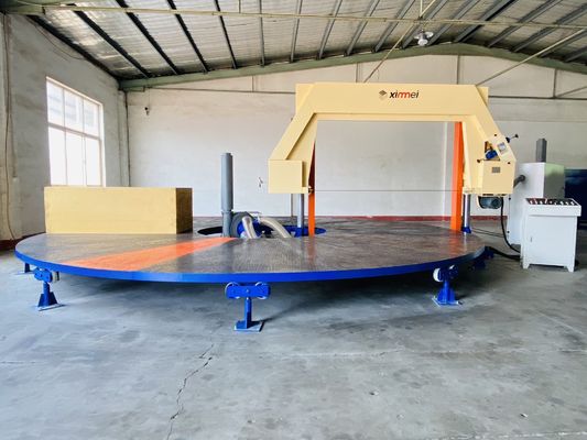 Aspirazione del carosello di divisione orizzontale della taglierina della schiuma di Rebond della spugna rotativa automatica dell'unità di elaborazione