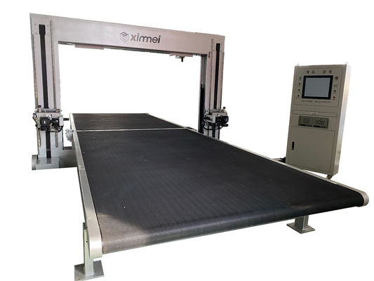 Macchina di taglio di schiuma CNC a doppia lama oscillante automatica con ± 0,5 mm Tolleranza per blocchi di 3000x2300x1300 mm
