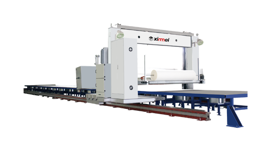 Macchina per il taglio di schiuma PU ad alta efficienza con larghezza di taglio 2200 mm e velocità 0-120 m/min
